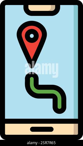 Maps Vector Icon Design Illustration Stock Vector