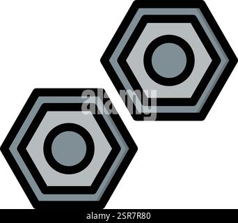 Nuts Vector Icon Design Illustration Stock Vector
