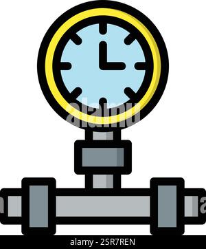 Manometer Vector Icon Design Illustration Stock Vector