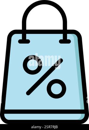 Shopping Bags Vector Icon Design Illustration Stock Vector