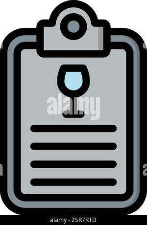 List Vector Icon Design Illustration Stock Vector