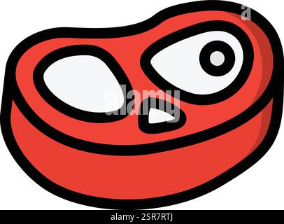 Meat Vector Icon Design Illustration Stock Vector