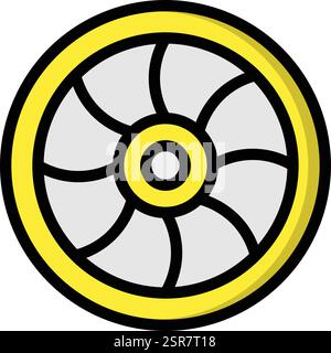 Lens Vector Icon Design Illustration Stock Vector