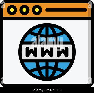 Web Browser Vector Icon Design Illustration Stock Vector