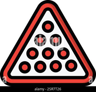 Billiard Vector Icon Design Illustration Stock Vector