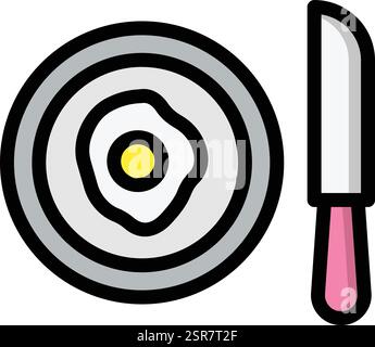 Breakfast Vector Icon Design Illustration Stock Vector