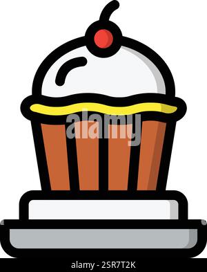 Dessert Vector Icon Design Illustration Stock Vector