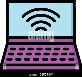 Laptop Vector Icon Design Illustration Stock Vector