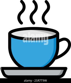 Tea Cup Vector Icon Design Illustration Stock Vector