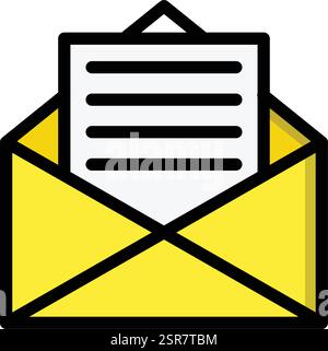 Envelope Vector Icon Design Illustration Stock Vector