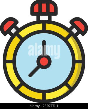 Timer Vector Icon Design Illustration Stock Vector