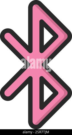 Bluetooth Vector Icon Design Illustration Stock Vector