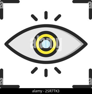 Auto focus Vector Icon Design Illustration Stock Vector