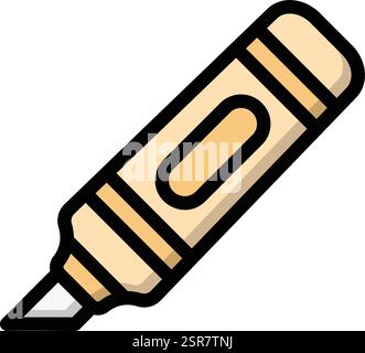 Highlighter Vector Icon Design Illustration Stock Vector