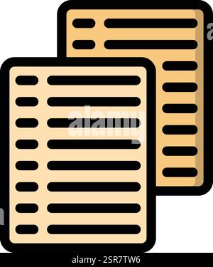 Papers Vector Icon Design Illustration Stock Vector