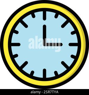 Clock Vector Icon Design Illustration Stock Vector