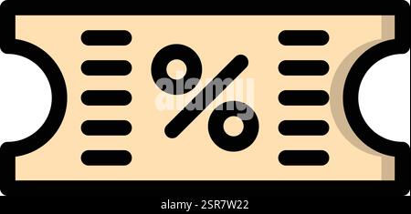 Coupon Vector Icon Design Illustration Stock Vector