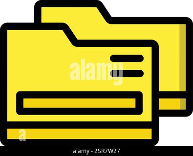 Folder Vector Icon Design Illustration Stock Vector