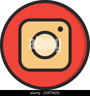 Instagram Vector Icon Design Illustration Stock Vector