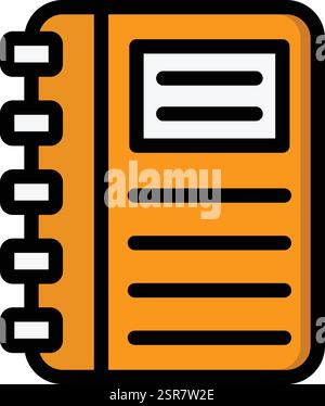 Planner Vector Icon Design Illustration Stock Vector