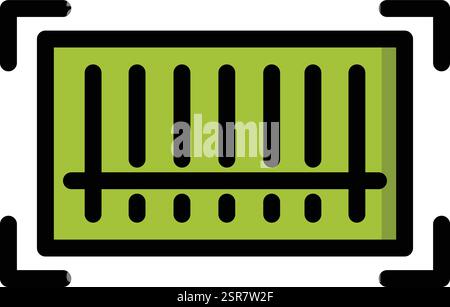 Product Code Vector Icon Design Illustration Stock Vector