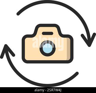 Change camera Vector Icon Design Illustration Stock Vector
