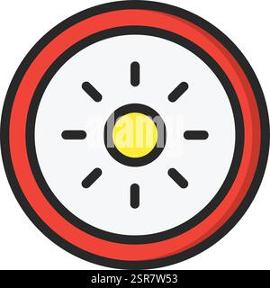 Brightness Vector Icon Design Illustration Stock Vector