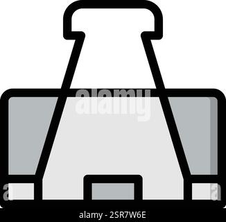 Clip Vector Icon Design Illustration Stock Vector