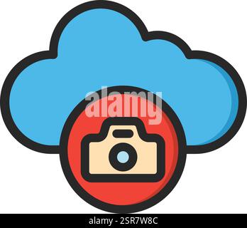 Cloud Vector Icon Design Illustration Stock Vector