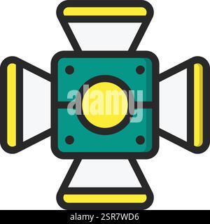 Lightning Vector Icon Design Illustration Stock Vector
