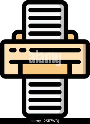 Printer Vector Icon Design Illustration Stock Vector