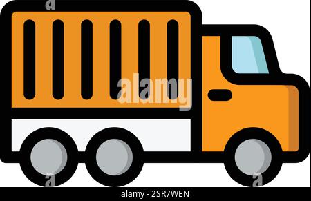 Delivery Truck Vector Icon Design Illustration Stock Vector