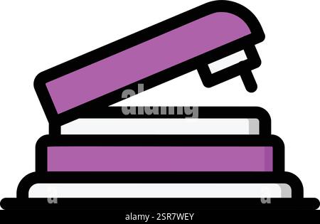 Stapler Remover Vector Icon Design Illustration Stock Vector