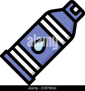 Paint Tube Vector Icon Design Illustration Stock Vector