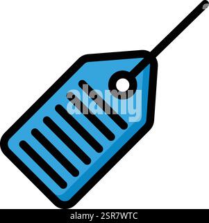 Tag Vector Icon Design Illustration Stock Vector