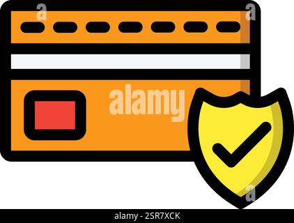 Payment Shield Vector Icon Design Illustration Stock Vector