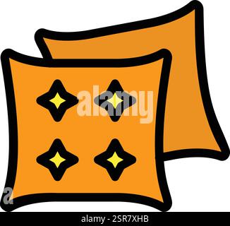 Pillow Vector Icon Design Illustration Stock Vector
