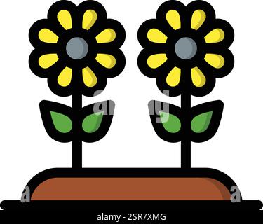 Rose Vector Icon Design Illustration Stock Vector