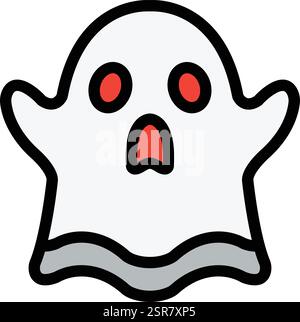 Ghost Vector Icon Design Illustration Stock Vector