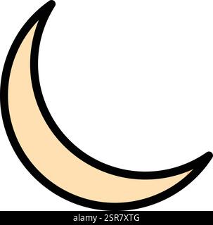 Moon Vector Icon Design Illustration Stock Vector