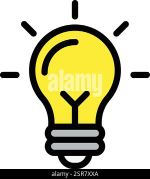 Bulb Vector Icon Design Illustration Stock Vector