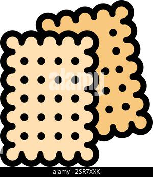 Biscuit Vector Icon Design Illustration Stock Vector