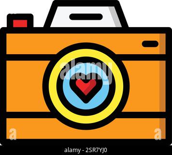 Photo Camera Vector Icon Design Illustration Stock Vector