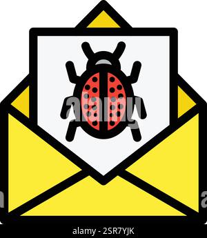 Spam Vector Icon Design Illustration Stock Vector