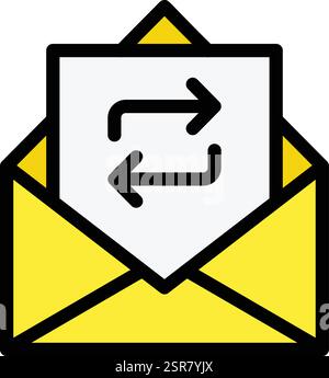 Sync Vector Icon Design Illustration Stock Vector
