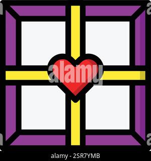 Chocolate Box Vector Icon Design Illustration Stock Vector