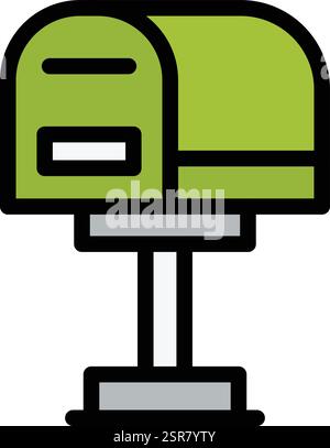 Mail Box Vector Icon Design Illustration Stock Vector