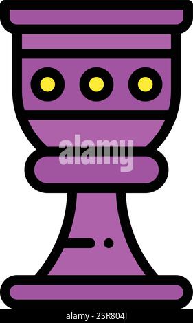 Goblet Vector Icon Design Illustration Stock Vector