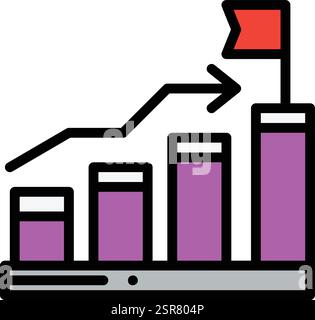Business Success Vector Icon Design Illustration Stock Vector