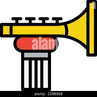 Trumpet Vector Icon Design Illustration Stock Vector